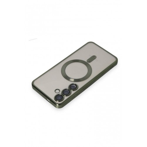 Newface Samsung Galaxy S24 Kılıf Kross Magneticsafe Kapak - Koyu Yeşil Newface Samsung Galaxy S24 Kılıf Kross Magneticsafe Kapak - Koyu Yeşil