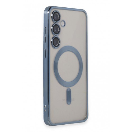 Newface Samsung Galaxy S24 Kılıf Kross Magneticsafe Kapak - Sierra Blue Newface Samsung Galaxy S24 Kılıf Kross Magneticsafe Kapak - Sierra Blue