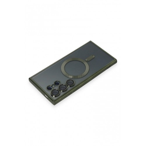Newface Samsung Galaxy S24 Ultra Kılıf Kross Magneticsafe Kapak - Koyu Yeşil Newface Samsung Galaxy S24 Ultra Kılıf Kross Magneticsafe Kapak - Koyu Yeşil