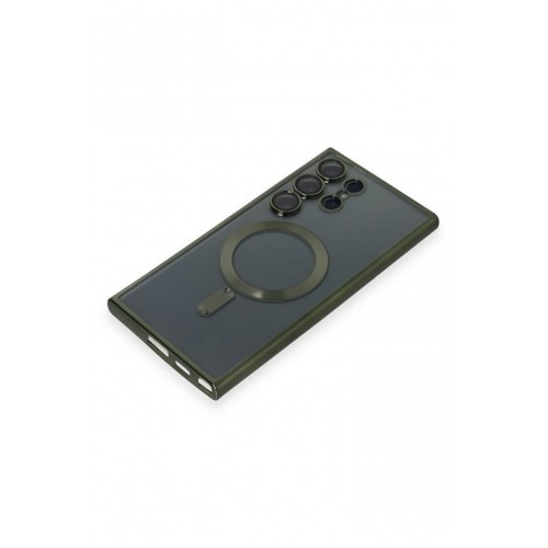 Newface Samsung Galaxy S24 Ultra Kılıf Kross Magneticsafe Kapak - Koyu Yeşil Newface Samsung Galaxy S24 Ultra Kılıf Kross Magneticsafe Kapak - Koyu Yeşil