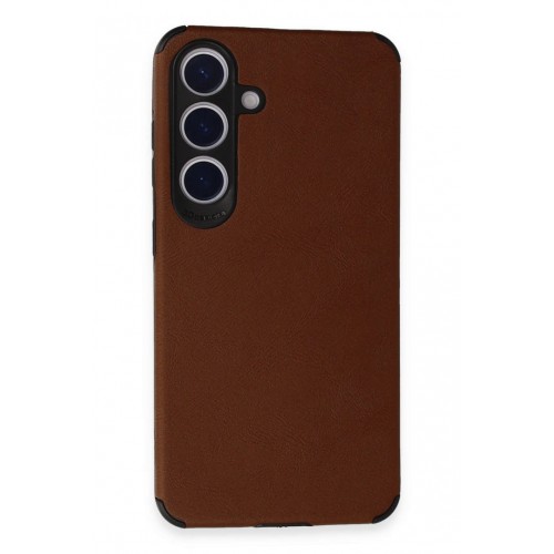 Newface Samsung Galaxy S24 Kılıf Loop Deri Silikon - Kahverengi Newface Samsung Galaxy S24 Kılıf Loop Deri Silikon - Kahverengi