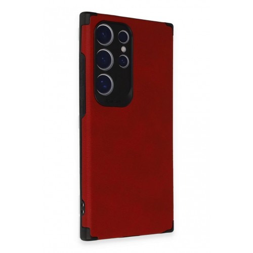 Newface Samsung Galaxy S24 Ultra Kılıf Loop Deri Silikon - Kırmızı Newface Samsung Galaxy S24 Ultra Kılıf Loop Deri Silikon - Kırmızı