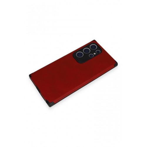 Newface Samsung Galaxy S24 Ultra Kılıf Loop Deri Silikon - Kırmızı Newface Samsung Galaxy S24 Ultra Kılıf Loop Deri Silikon - Kırmızı