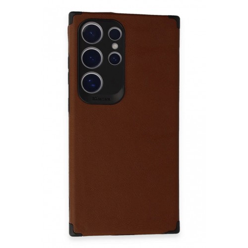 Newface Samsung Galaxy S24 Ultra Kılıf Loop Deri Silikon - Kahverengi Newface Samsung Galaxy S24 Ultra Kılıf Loop Deri Silikon - Kahverengi