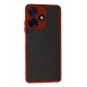 Newface İnfinix Hot 30 4G Kılıf Montreal Silikon Kapak - Kırmızı Newface İnfinix Hot 30 4G Kılıf Montreal Silikon Kapak - Kırmızı