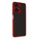 Newface İnfinix Hot 30 4G Kılıf Montreal Silikon Kapak - Kırmızı Newface İnfinix Hot 30 4G Kılıf Montreal Silikon Kapak - Kırmızı