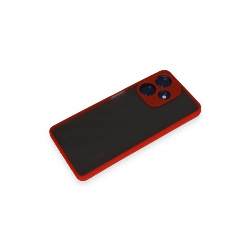 Newface İnfinix Hot 30 4G Kılıf Montreal Silikon Kapak - Kırmızı Newface İnfinix Hot 30 4G Kılıf Montreal Silikon Kapak - Kırmızı