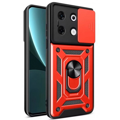 Newface İnfinix Zero 30 5G Kılıf Pars Lens Yüzüklü Silikon - Kırmızı Newface İnfinix Zero 30 5G Kılıf Pars Lens Yüzüklü Silikon - Kırmızı