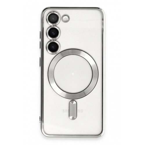 Newface Samsung Galaxy S24 Kılıf Kross Magneticsafe Kapak - Gümüş Newface Samsung Galaxy S24 Kılıf Kross Magneticsafe Kapak - Gümüş