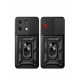 Newface Xiaomi Redmi Note 13 5G Kılıf Pars Lens Yüzüklü Silikon - Yeşil