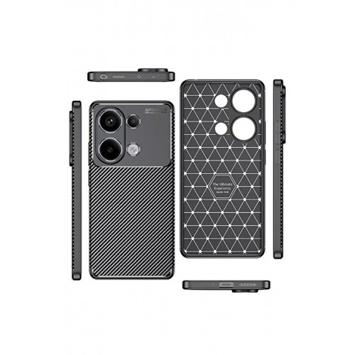 Newface Xiaomi Poco M6 Pro 4G Kılıf Focus Karbon Silikon - Siyah Newface Xiaomi Poco M6 Pro 4G Kılıf Focus Karbon Silikon - Siyah