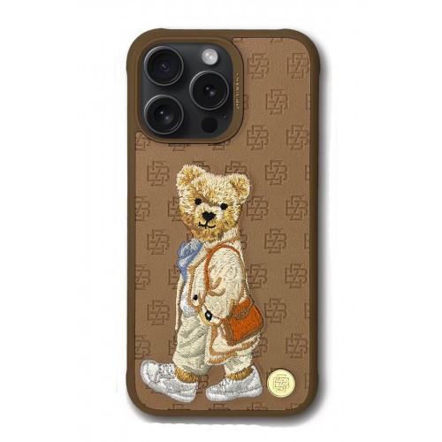 ZuckBear iPhone 15 Pro Paris Gentleman Kapak - Bag ZuckBear iPhone 15 Pro Paris Gentleman Kapak - Bag