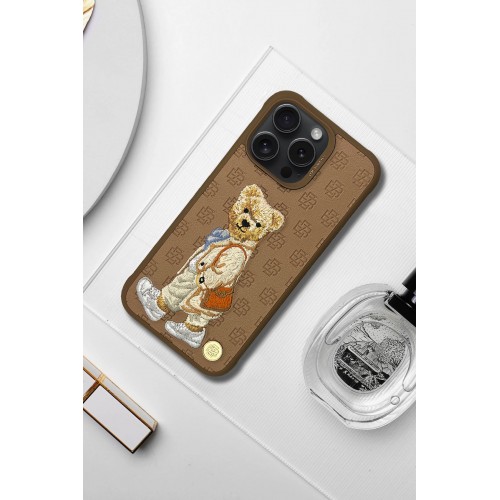 ZuckBear iPhone 15 Pro Paris Gentleman Kapak - Bag ZuckBear iPhone 15 Pro Paris Gentleman Kapak - Bag