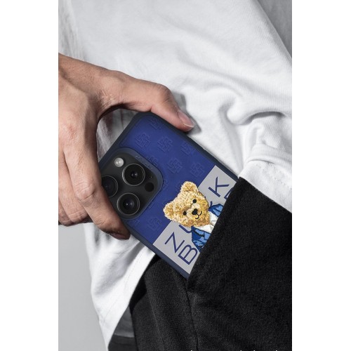 ZuckBear iPhone 15 Pro Paris Gentleman Kapak - Bag ZuckBear iPhone 15 Pro Paris Gentleman Kapak - Bag