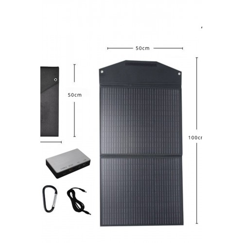 Konfulon SH-04 100W Hızlı Şarj Taşınabilir Güneş Enerji Paneli Şarj İstasyonu - Siyah Konfulon SH-04 100W Hızlı Şarj Taşınabilir Güneş Enerji Paneli Şarj İstasyonu - Siyah
