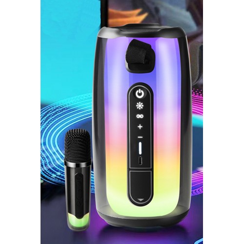 Newface Pluse 7 Mikrofonlu RGB Kablosuz Hoparlör - Beyaz Newface Pluse 7 Mikrofonlu RGB Kablosuz Hoparlör - Beyaz