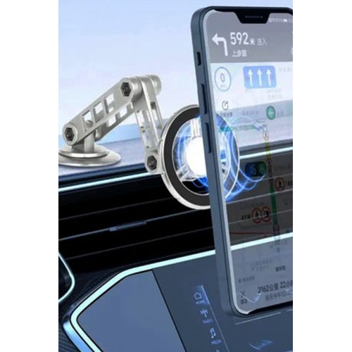 Newface Q50 Yapışkanlı 360 Derece Ayarlanabilir Manyetik Magsafe Araç Tutucu - Siyah Newface Q50 Yapışkanlı 360 Derece Ayarlanabilir Manyetik Magsafe Araç Tutucu - Siyah