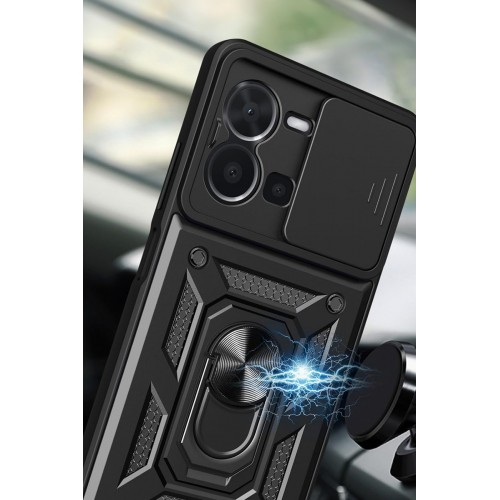 Newface Vivo Y36 Kılıf Pars Lens Yüzüklü Silikon - Kırmızı Newface Vivo Y36 Kılıf Pars Lens Yüzüklü Silikon - Kırmızı