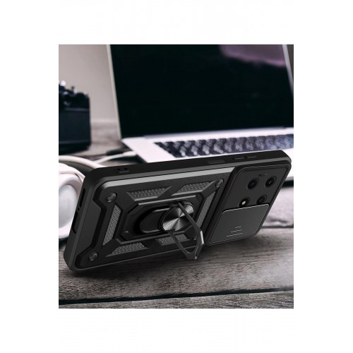 Newface İnfinix Note 30 Kılıf Pars Lens Yüzüklü Silikon - Siyah Newface İnfinix Note 30 Kılıf Pars Lens Yüzüklü Silikon - Siyah