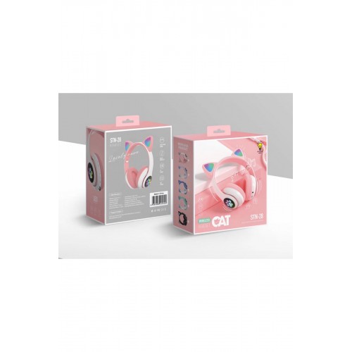 Karler Bass STN28 Kablosuz Kedi Kulaklık - Pembe Karler Bass STN28 Kablosuz Kedi Kulaklık - Pembe