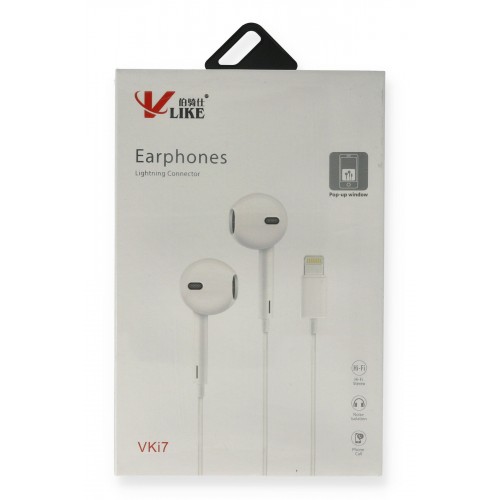 Vlike VK i7 Lightning Bluetooth Kablolu Kulaklık Vlike VK i7 Lightning Bluetooth Kablolu Kulaklık