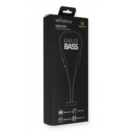 Karler Bass KR103 Kablosuz Kulaklık - Siyah Karler Bass KR103 Kablosuz Kulaklık - Siyah