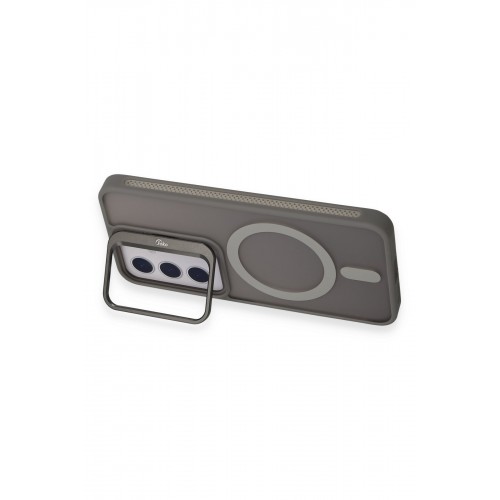 Joko Samsung Galaxy S24 Plus Flet Lens Magsafe Kapak - Gri Joko Samsung Galaxy S24 Plus Flet Lens Magsafe Kapak - Gri