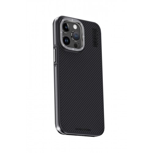 Joko iPhone 15 Pro Max Kılıf Aramid 600D Kevlar Karbon Fiber Magsafe Kapak - Gri Joko iPhone 15 Pro Max Kılıf Aramid 600D Kevlar Karbon Fiber Magsafe Kapak - Gri