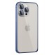 Joko iPhone 15 Pro Metal Bumper Mat Kapak - Lacivert Joko iPhone 15 Pro Metal Bumper Mat Kapak - Lacivert