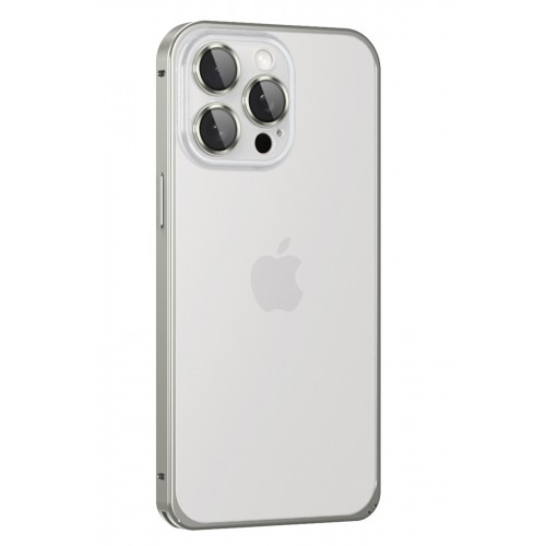 Joko iPhone 15 Pro Metal Bumper Mat Kapak - Gri Joko iPhone 15 Pro Metal Bumper Mat Kapak - Gri