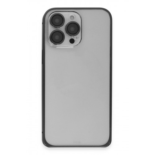 Joko iPhone 15 Pro Max Metal Bumper Mat Kapak - Siyah Joko iPhone 15 Pro Max Metal Bumper Mat Kapak - Siyah