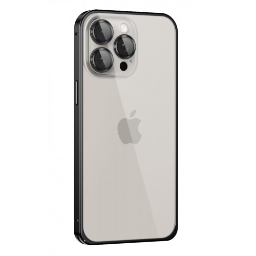 Joko iPhone 15 Pro Max Metal Bumper Mat Kapak - Siyah Joko iPhone 15 Pro Max Metal Bumper Mat Kapak - Siyah