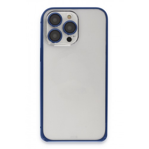 Joko iPhone 15 Pro Max Metal Bumper Mat Kapak - Lacivert Joko iPhone 15 Pro Max Metal Bumper Mat Kapak - Lacivert