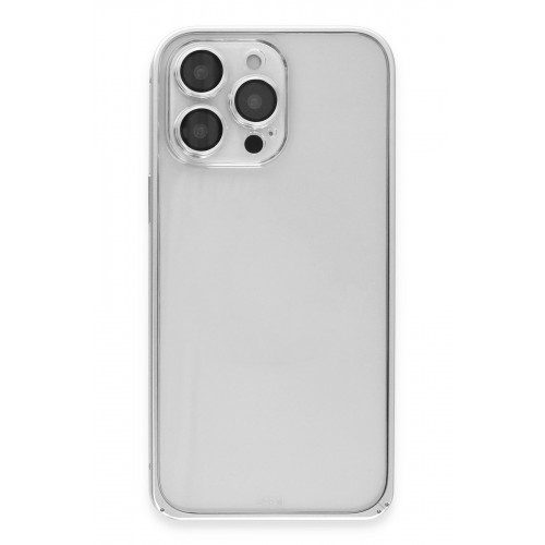 Joko iPhone 15 Pro Max Metal Bumper Mat Kapak - Gümüş Joko iPhone 15 Pro Max Metal Bumper Mat Kapak - Gümüş