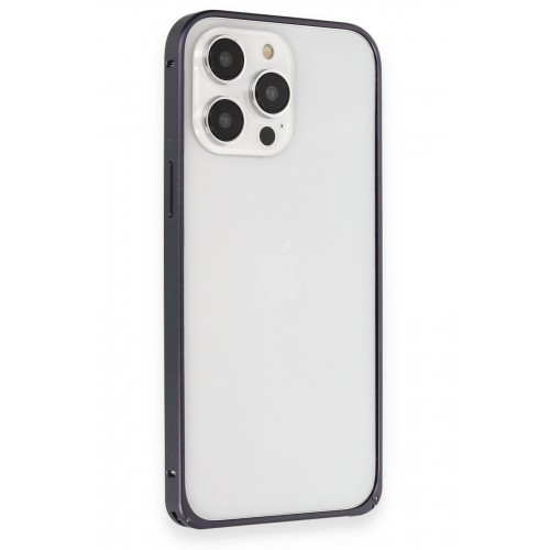 Joko iPhone 15 Pro Kılıf Metal Bumper Magneticsafe Kapak - Lacivert Joko iPhone 15 Pro Kılıf Metal Bumper Magneticsafe Kapak - Lacivert