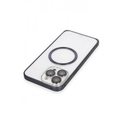 Joko iPhone 15 Pro Kılıf Metal Bumper Magneticsafe Kapak - Lacivert Joko iPhone 15 Pro Kılıf Metal Bumper Magneticsafe Kapak - Lacivert