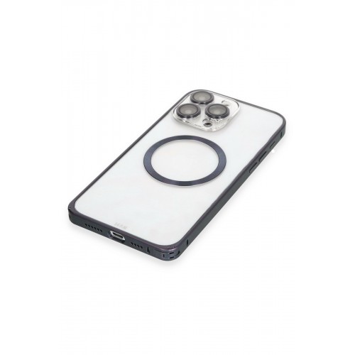 Joko iPhone 15 Pro Kılıf Metal Bumper Magneticsafe Kapak - Lacivert Joko iPhone 15 Pro Kılıf Metal Bumper Magneticsafe Kapak - Lacivert