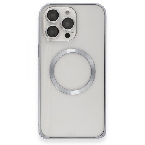 Joko iPhone 15 Pro Max Kılıf Metal Bumper Magneticsafe Kapak - Gri Joko iPhone 15 Pro Max Kılıf Metal Bumper Magneticsafe Kapak - Gri