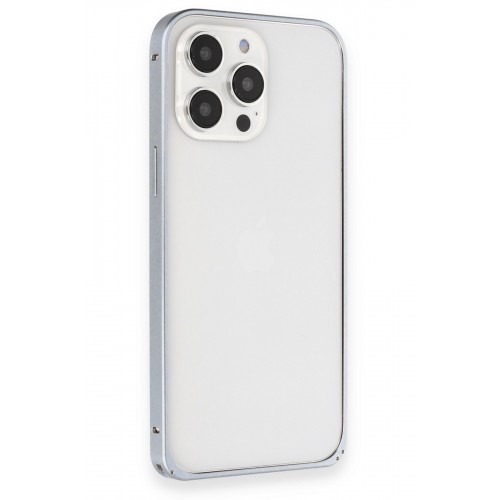 Joko iPhone 15 Pro Max Kılıf Metal Bumper Magneticsafe Kapak - Gri Joko iPhone 15 Pro Max Kılıf Metal Bumper Magneticsafe Kapak - Gri