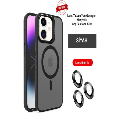Joko iPhone 11 Kılıf Flet Lens Magsafe Kapak - Siyah Joko iPhone 11 Kılıf Flet Lens Magsafe Kapak - Siyah