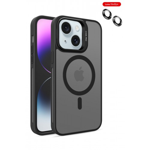 Joko iPhone 14 Kılıf Flet Lens Magsafe Kapak - Siyah Joko iPhone 14 Kılıf Flet Lens Magsafe Kapak - Siyah