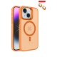Joko iPhone 14 Kılıf Flet Lens Magsafe Kapak - Turuncu Joko iPhone 14 Kılıf Flet Lens Magsafe Kapak - Turuncu