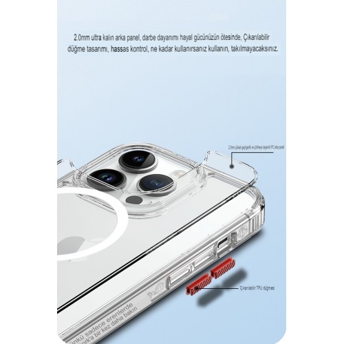 Joko iPhone 15 Pro Ramos Magsafe Kapak - Siyah Joko iPhone 15 Pro Ramos Magsafe Kapak - Siyah