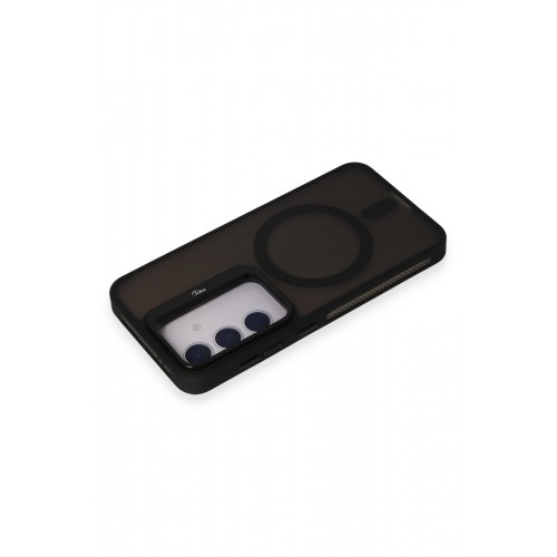 Joko Samsung Galaxy S24 Flet Lens Magsafe Kapak - Siyah Joko Samsung Galaxy S24 Flet Lens Magsafe Kapak - Siyah