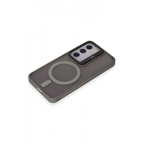 Joko Samsung Galaxy S24 Flet Lens Magsafe Kapak - Gri Joko Samsung Galaxy S24 Flet Lens Magsafe Kapak - Gri