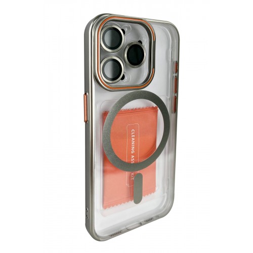 Joko iPhone 14 Pro Crown Lens Standlı Magsafe Kapak - Titan Gri Joko iPhone 14 Pro Crown Lens Standlı Magsafe Kapak - Titan Gri