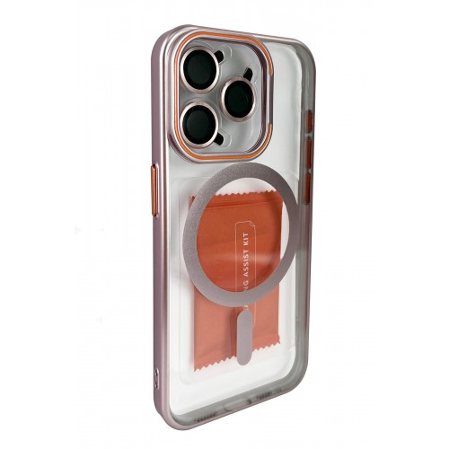 Joko iPhone 14 Pro Crown Lens Standlı Magsafe Kapak - Pembe Joko iPhone 14 Pro Crown Lens Standlı Magsafe Kapak - Pembe