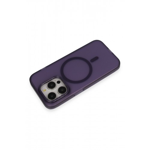 Joko iPhone 14 Frost Standlı Magsafe Kapak - Derin Mor Joko iPhone 14 Frost Standlı Magsafe Kapak - Derin Mor