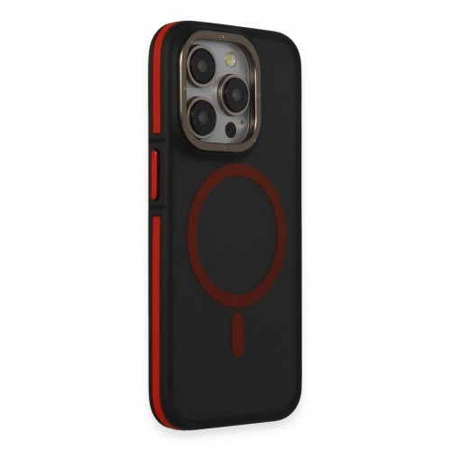 Joko iPhone 14 Pro Kılıf Rocky Magsafe Kapak - Siyah-Kırmızı Joko iPhone 14 Pro Kılıf Rocky Magsafe Kapak - Siyah-Kırmızı