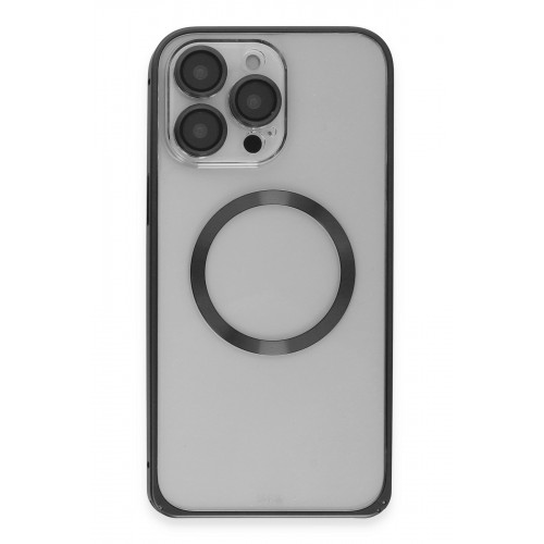 Joko iPhone 15 Pro Max Kılıf Metal Bumper Magneticsafe Kapak - Siyah Joko iPhone 15 Pro Max Kılıf Metal Bumper Magneticsafe Kapak - Siyah